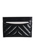 Chanel Crumpled Chevron Card Holder, back view